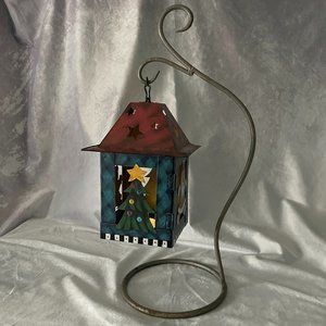 Vintage Tin Lantern Ol’ St. Nick Collection New Creative Enterprises